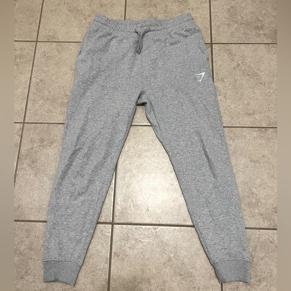 GYMSHARK CREST JOGGERS MEN'S GREY SIZE GREY